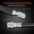 A-premium Rear Driver Or Passenger Brake Hydraulic Hose Compatible With Select Volkswagen Models Golf Gti 2015-2018 Sportwagen