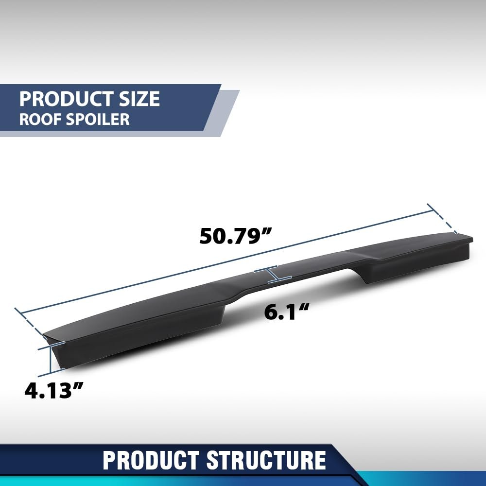 Rear Trunk Roof Spoiler Lip Wing For Ford F150 All Cabs 2009 2010 2011 2012 2013 2014 Black Abs Material