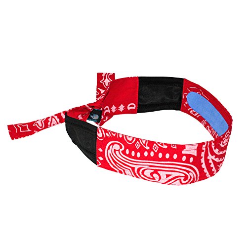 Radians Rcs107 Arctic Skull Cooling Headband Red Paisley