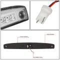 Auto Dynasty Chrome Housing Full Led Rear Center Tailgate Lamp Brake Light Compatible With 03-06 Dodge Ram Truck 2500 3500