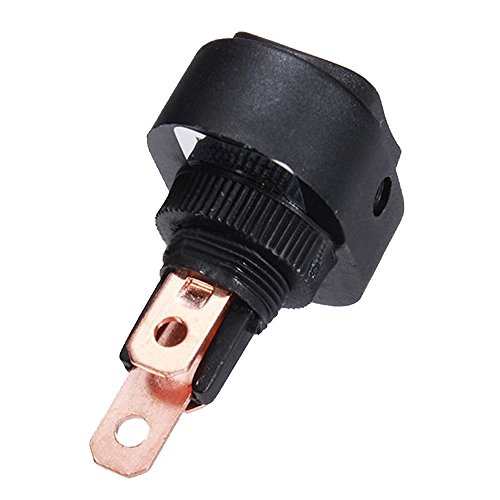 Esupport 12v 30a Car Auto Vehicle Green Led Light Push Button Rocker Toggle Switch On Off Spst 3 Pin Control Pack Of 5