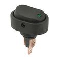 Esupport 12v 30a Car Auto Vehicle Green Led Light Push Button Rocker Toggle Switch On Off Spst 3 Pin Control Pack Of 5