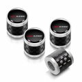 Ipick Image For Chevrolet Corvette C8 Z06 Logo On Real Carbon Fiber Barrel Black Aluminum Tire Valve Stem Caps Black Silver