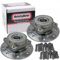 Motorbymotor 515070 Front Wheel Bearing And Hub Assembly With 8 Lugs Fits For 1994-1999 Dodge Ram 3500 -2pc Set