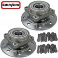 Motorbymotor 515070 Front Wheel Bearing And Hub Assembly With 8 Lugs Fits For 1994-1999 Dodge Ram 3500 -2pc Set