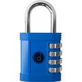 Padlock 4 Digit Combination Lock For Gym Sports School Employee Locker Outdoor Fence Hasp And Storage All Weather Metal Steel 