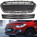 Black Front Bumper Upper And Lower Grille Replacement For 2017-2020 Trax Sport Utility 4-door 94532311 42537706