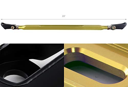Eparts Gold T-6061 Aluminum Tower Rear Lower Brace Strut Bar Tie Arm For 1996-2000 Civic Ek3