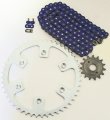 Fits Honda Xr400r 400 R Blue Chain And Sprocket 13 48 114l