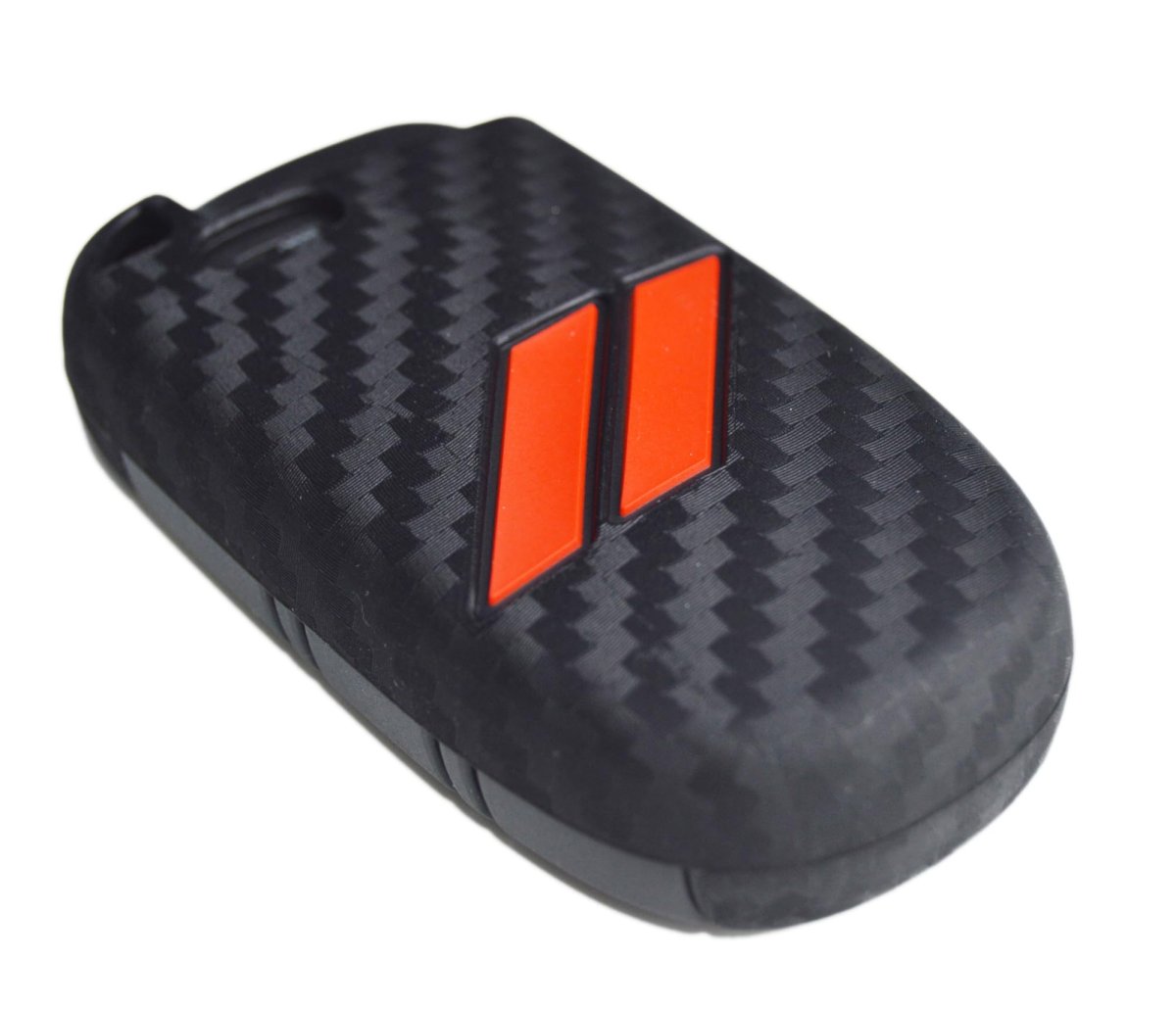 Carbon Silicone Key Fob Cover For Dodge Charger Challenger Srt Hornet Rt Dart Durango Journey 5 Button Remote Keyless Case