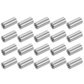 M5x0 8mm Round Coupling Nuts 20 Pcs 304 Stainless Steel Connector Fasteners Rod Bar Stud 20mm For Industrial Construction 
