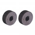 2x Silver 1mm Anti Slip Diagonal Coarse Knurling Wheel For Metal Lathe