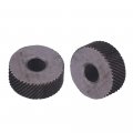 2x Silver 1mm Anti Slip Diagonal Coarse Knurling Wheel For Metal Lathe