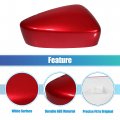 Front Right View Mirror Cover Trim Exterior Rear Shell Fit For Mazda 3 Axela M3 2017-2019 Abs Red 1 Pcs
