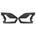 Hecasa Pair Fog Light Bezels For 2019-2020d Fusion Replacement For Fo1039231 Fo1038231 Front Bumper Driving Lamps Cover Trim 