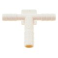 Hard Vacuum Tubing Connector White Plastic T Shape Fitting 3 16 In By 1 4 Alx-pau-mm-47336-cl360a50 
