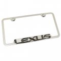 Au-tomotive Gold Lexus 3d Black Pearl Black Cut-out License Plate Frame