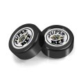 Dodge Super Bee License Plate Frame Screw Cover Set White Dome Logo On Black Abs Plastic 0 7 In Diameter Official Licensed 2