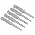 Uxcell 5 Pcs T9 Magnetic Torx Screwdriver Bits 1 4 Inch Hex Shank 2-inch Length S2 Power Tool