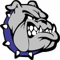 Stickertalk Right-facing Blue Bulldog Vinyl Sticker 3 Inches By 