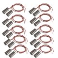 Brown Rc-33 Nc Recessed Wired Door Contact Sensor Alarm Magnetic Reed Switch 10 