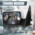 Driver Left Side Rear View Mirror Power Adjust Manual Folding Heated Glass Compatible With Ford F150 2004-2014