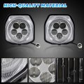 Sautvs Led Headlights With Halo Ring For 2018-2023 Yamaha Wolverine X2 X4 2016-2024 Yxz1000r Yxz 1000r Accessories High Low