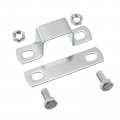 Uxcell U Shaped Connector Bracket 30mm X 304 Stainless Steel Bar Security Holder Brackets For Door Window Shed Closed Strut