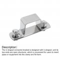 Uxcell U Shaped Connector Bracket 30mm X 304 Stainless Steel Bar Security Holder Brackets For Door Window Shed Closed Strut