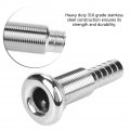 Barbed Hose Thru Drain Stainless Steel-hull Fitting Barb Marine Thru