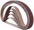 Premium Ceramic Cloth Narrow Sanding Air File Belts For Metal Car Restoration And Composites 3 8 X 13 In 40 Grit 20 Pack 