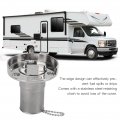 Oukens 1-1 2 38mm Boat Gas Fuel Diesel Water Waste Deck Fill Filler With Keyless Cap Marine Mirror- Polished 316 Stainless
