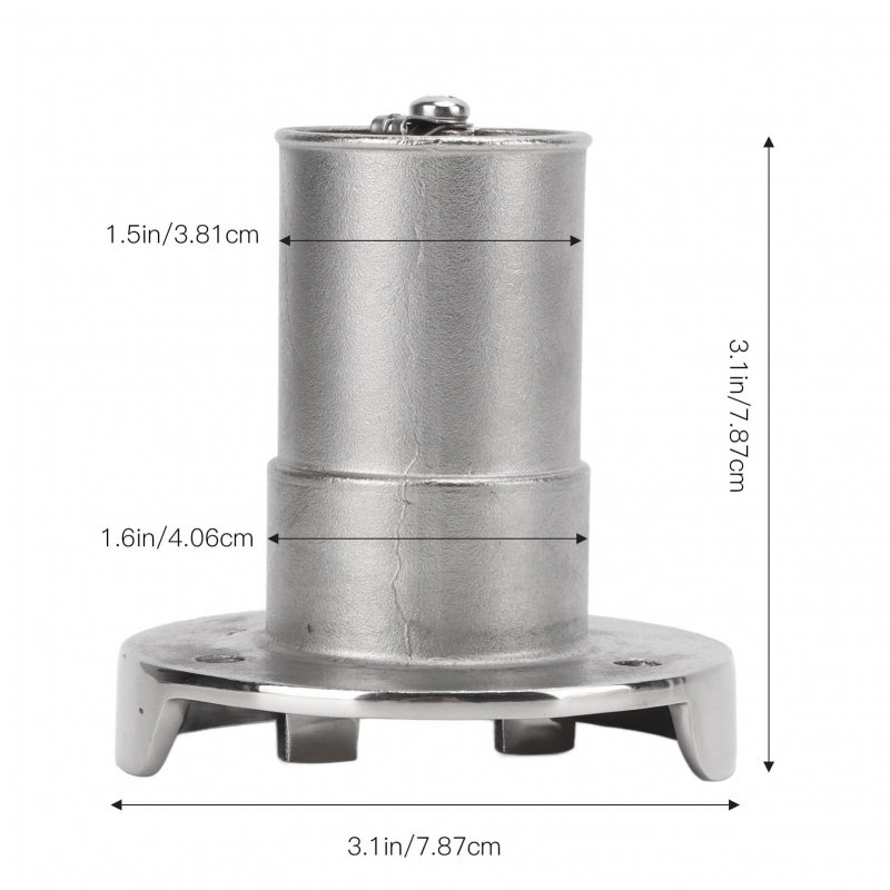 Oukens 1-1 2 38mm Boat Gas Fuel Diesel Water Waste Deck Fill Filler With Keyless Cap Marine Mirror- Polished 316 Stainless