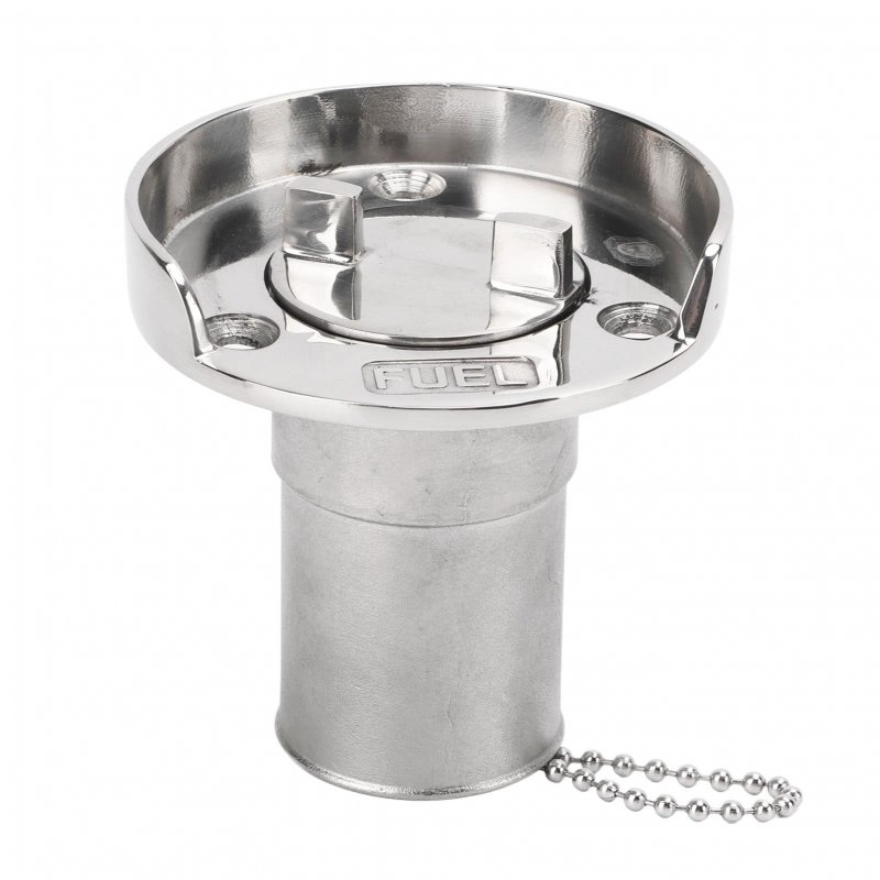 Oukens 1-1 2 38mm Boat Gas Fuel Diesel Water Waste Deck Fill Filler With Keyless Cap Marine Mirror- Polished 316 Stainless