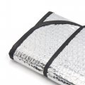 Uxcell 2pcs Aluminium Foil Foldable Car Window Windshield Sun Shade Visor Block Cover 140cm X 70cm