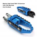 Autobahn88 Motorcycle Footpeg Front Rider Touring-type With No-extension Compatible Buell Xb12r Firebolt 2004 Blue
