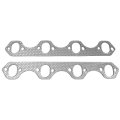 Aluminum Exhaust Manifold Header Gasket Set Compatible With 87-96 Ford F150 F250 Bronco 5 8l V8 Ohv