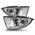 Amerilite For 2004-2005 Honda Civic 2dr 4-door Clear Halogen Replacement Bumper Fog Light Assembly Pair Passenger And Driver