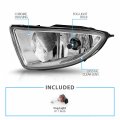 Amerilite For 2004-2005 Honda Civic 2dr 4-door Clear Halogen Replacement Bumper Fog Light Assembly Pair Passenger And Driver