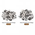 Uxcell 15pcs 15mm Dia 20pcs 13mm Furniture Cam Lock Nut Connector Fittings