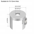 Uxcell Glass Shelf Support Zinc Alloy Clamp Clip Holder For 10mm-12mm Thick 4pcs