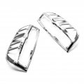 Chrome Taillight Covers For 2009 2011 Suzuki Equator Triple Coated Abs Plastic Tail Light Trim Silver Color 