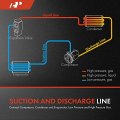 A-premium A C Suction And Discharge Line Hose Assembly Compatible With Jeep Cherokee 2014-2018 L4 2 4l