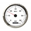 Kus Universal 110mm Diameter Gps Speedometer Speed Gauge 60 Mph With Mileage Odometer 12v 24v For Golf Cart Gokart Dirt Bike