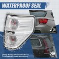 Factory Style Rear Tail Lights Brake Lamps Assembly With Reverse Lamp Compatible Ford F-150 Fleetside Bed 2009-2014 Driver And