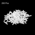 Uxcell 200pcs Wall Floor Tile Plastic T Shape Spacers Tiling Tools 1 5mm 16 For Ceramic Installation White