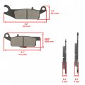 Caltric Front Right Brake Pads Compatible With Yamaha Kodiak 700 4x4 Yf Yfm 700 2016 2017 2018 2019 2020