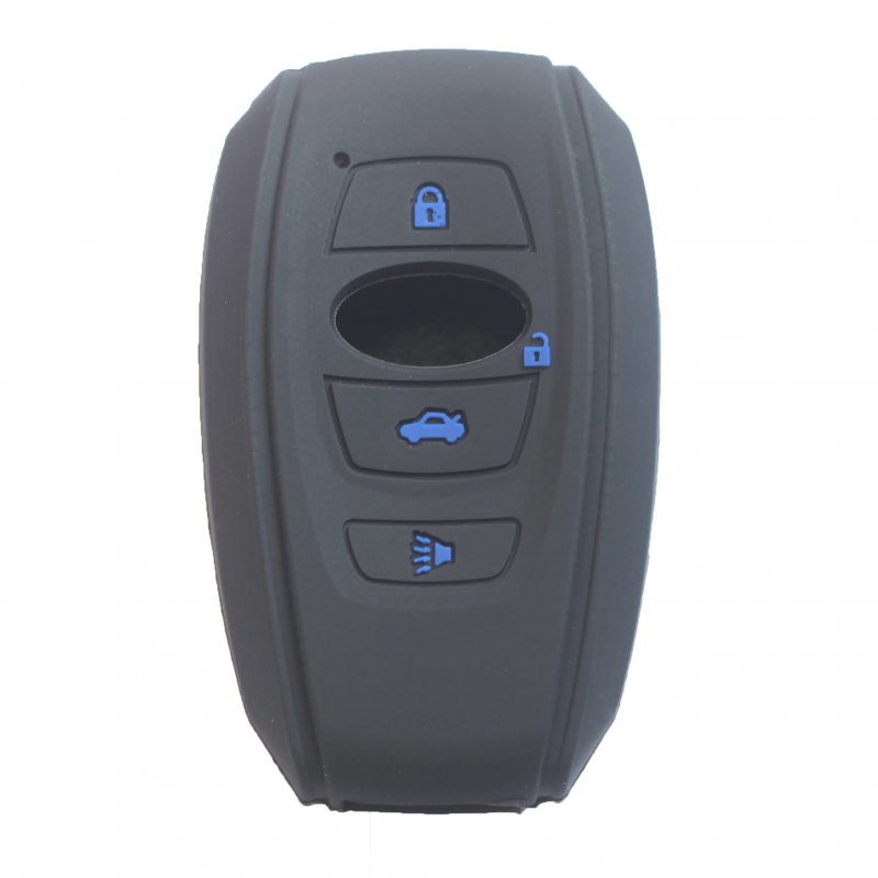 Kcpros 2pcs Rubber Silicone 4 Buttons Smart Key Fob Cover Case Skin Protector Keyless With Keychain For Subaru Ascent Brz