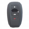 Kcpros 2pcs Rubber Silicone 4 Buttons Smart Key Fob Cover Case Skin Protector Keyless With Keychain For Subaru Ascent Brz 