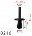 Autobahn88 Bumper Fascia Clip Compatible With Volvo Opel Oem 12681763 Pack Of 20